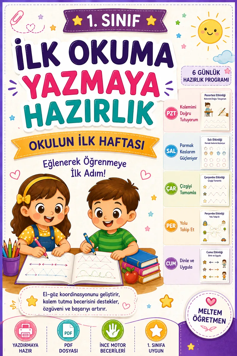 İlk Okuma Yazmaya Hazırlık kapağı